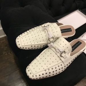 Steven by Steve Madden Razzi White Mules Size 8